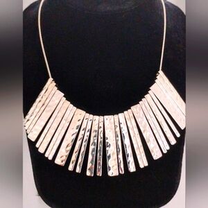Banana Republic Silver Geometric 10" Necklace